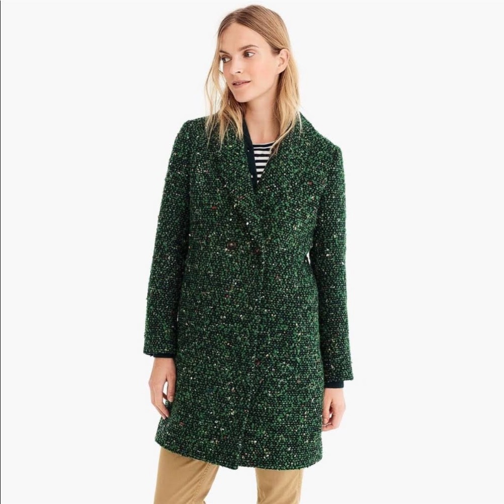 J. Crew Daphne Topcoat in Italian Tweed